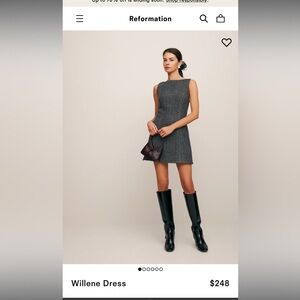 Brand new reformation authentic Wool dress